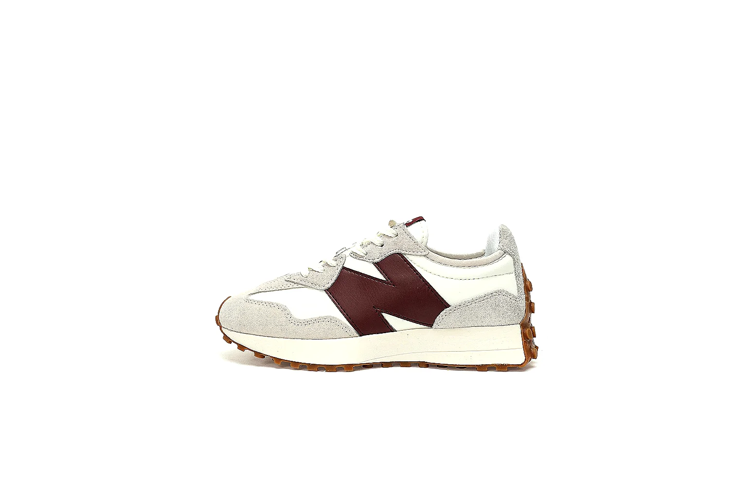 Kako Scout comparison images for New Balance Cream Burgundy Gum Runner Sneaker