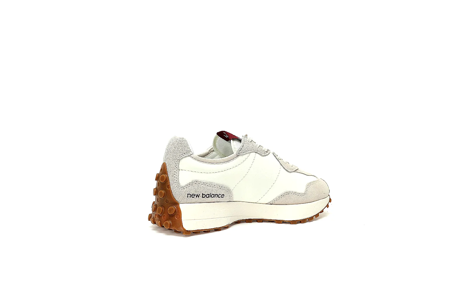 Kako Scout comparison images for New Balance Cream Burgundy Gum Runner Sneaker thumbnail 2