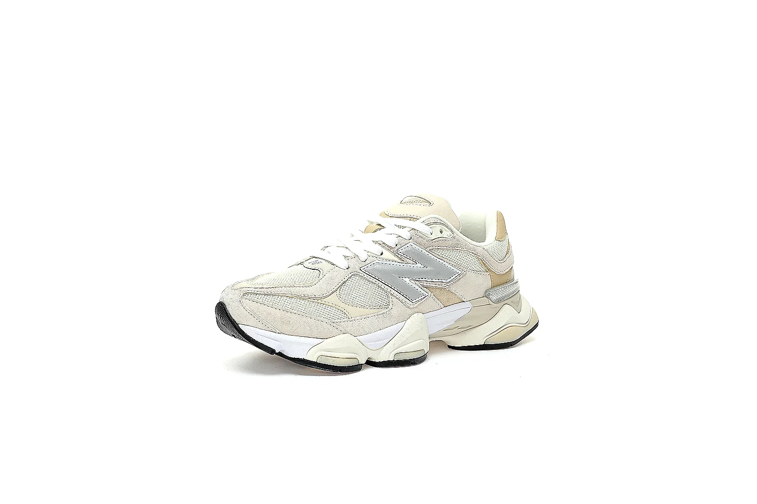 New Balance cream beige runner QC proof with side logo and layered sole thumbnail 2