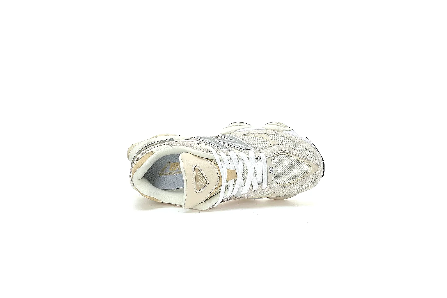 New Balance cream beige runner QC proof with side logo and layered sole thumbnail 3