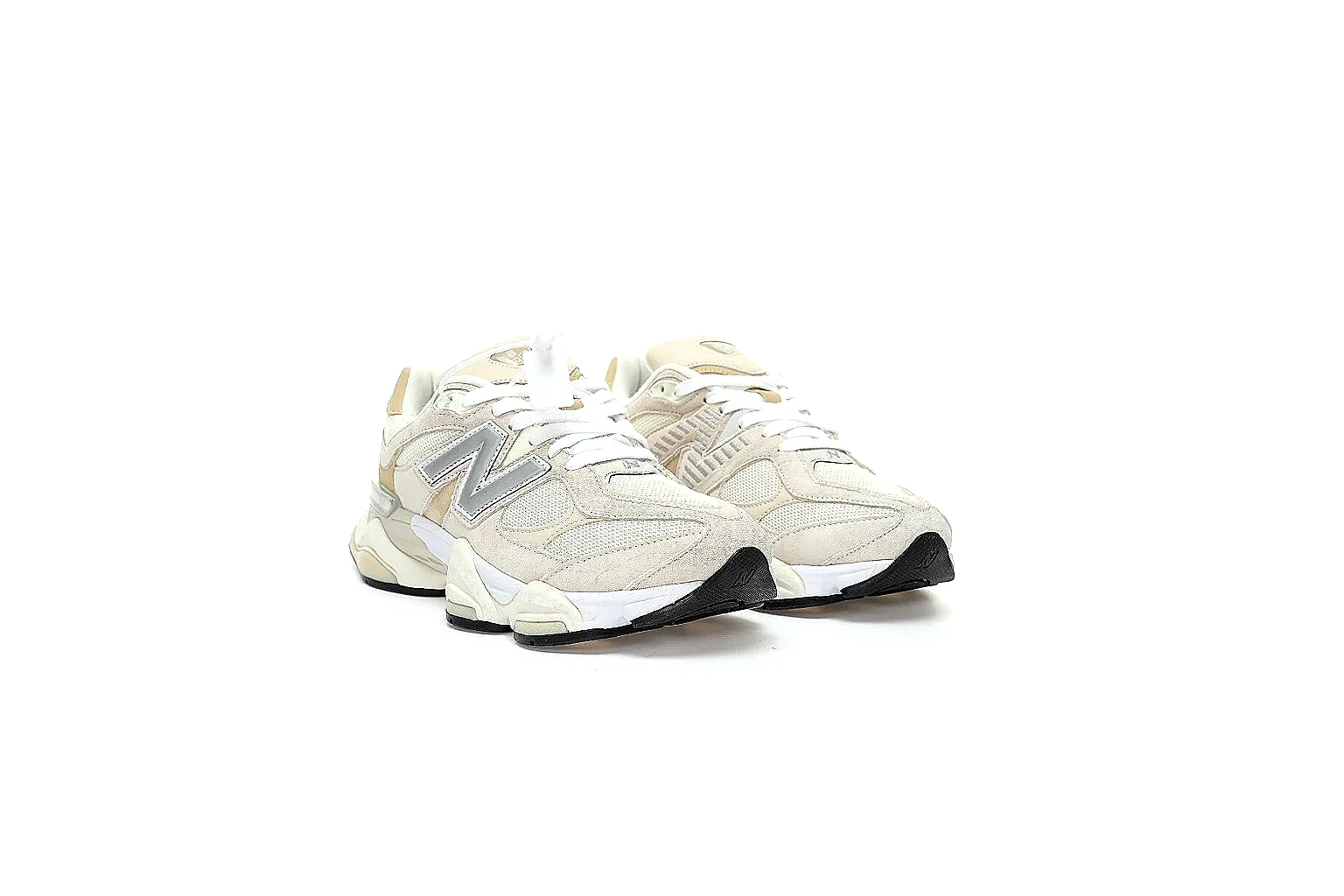 New Balance cream beige runner QC proof with side logo and layered sole thumbnail 5