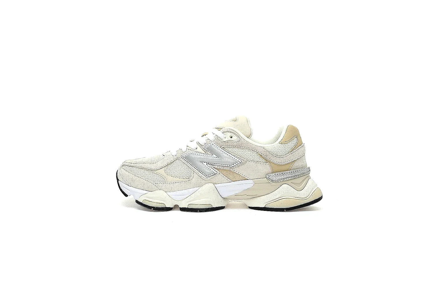 New Balance cream beige runner QC proof with side logo and layered sole thumbnail 6