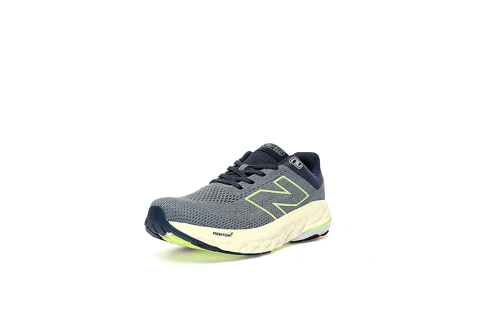 Kako Scout comparison images for New Balance Gray Neon Runner Sneaker thumbnail 2