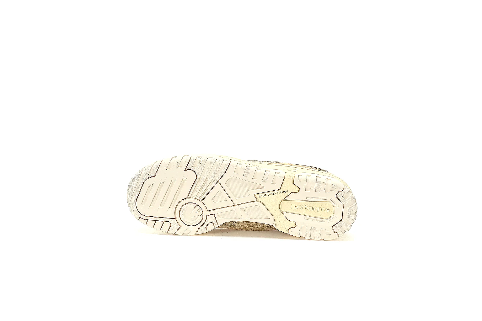 New Balance beige low-top sneaker side and outsole QC gallery for price scouting thumbnail 2