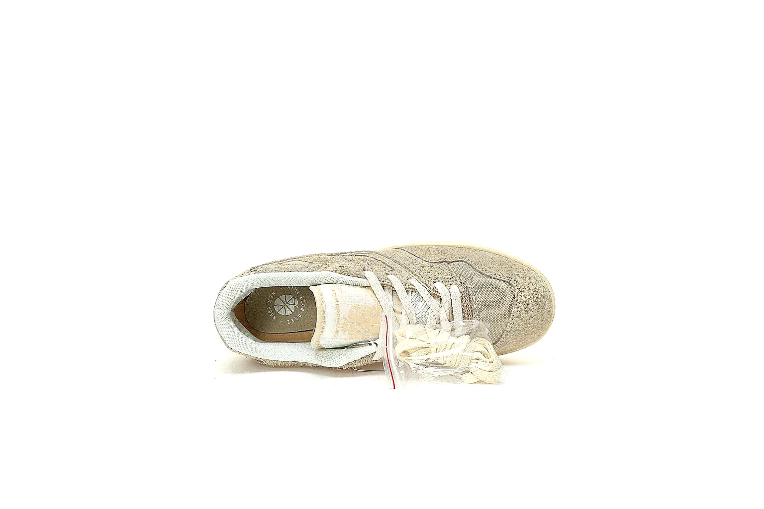 New Balance beige low-top sneaker side and outsole QC gallery for price scouting thumbnail 4