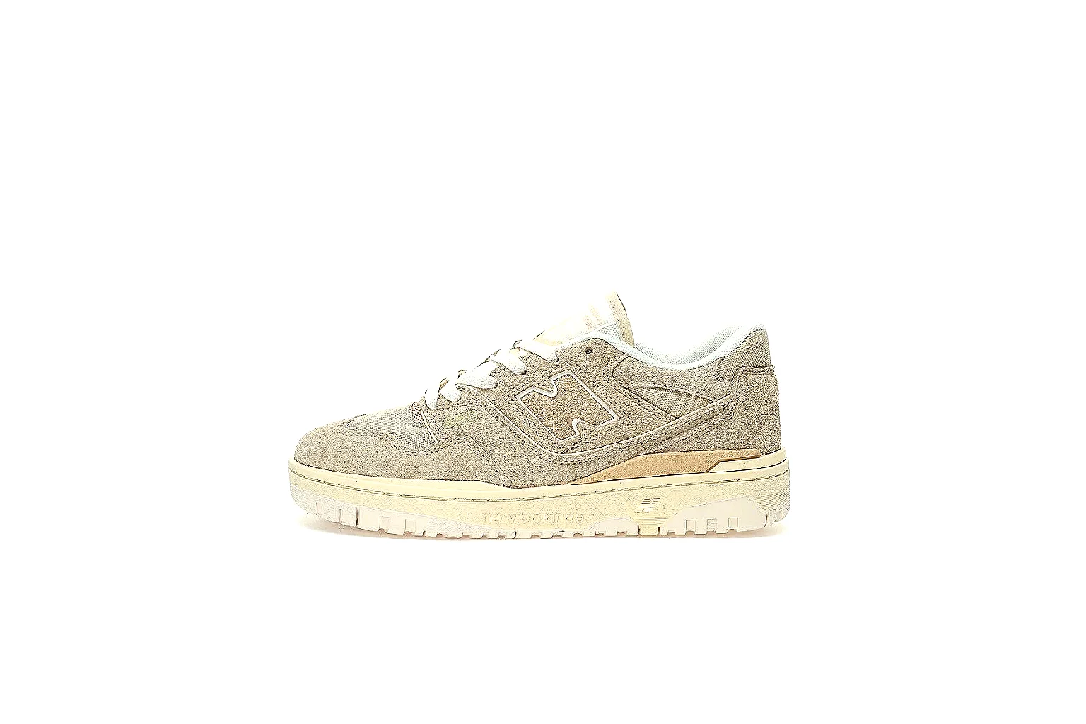 New Balance beige low-top sneaker side and outsole QC gallery for price scouting thumbnail 6