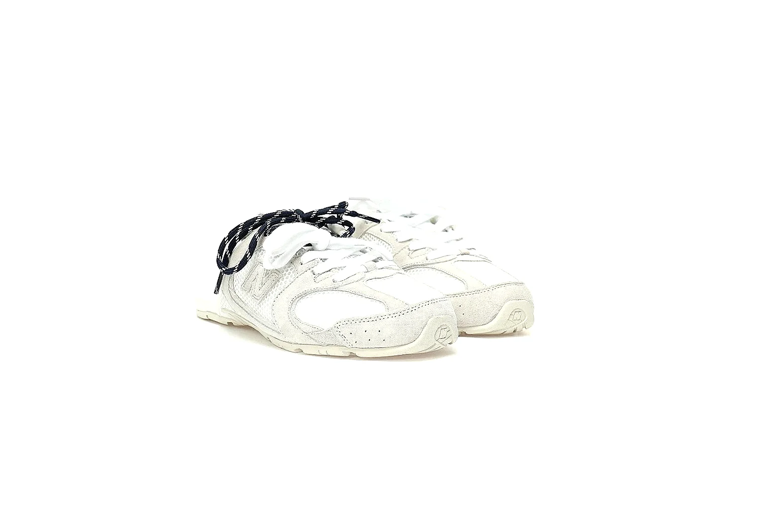 New Balance x Miu Miu white mule gallery with side logo and outsole QC views thumbnail 5