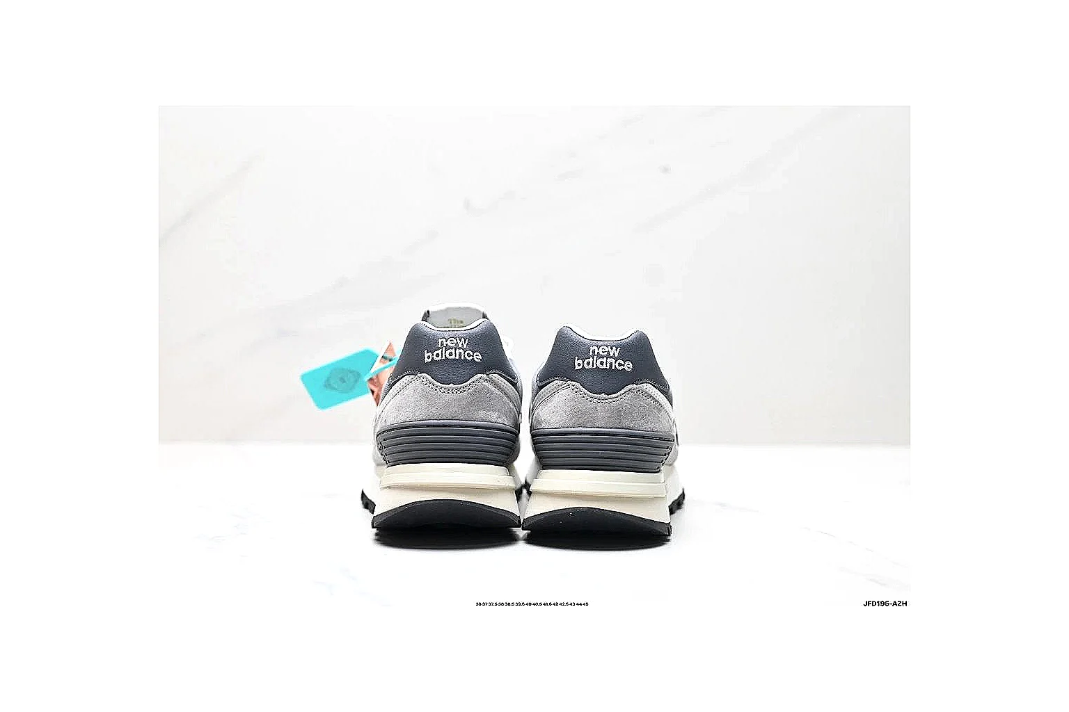 kakoscout.com New Balance Retro Runner Gray White comparison signal card six-photo gallery thumbnail 5