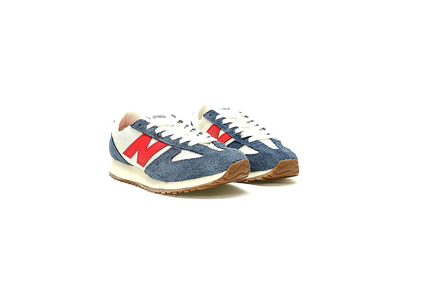 New Balance navy red runner with gum outsole for QC comparison thumbnail 5