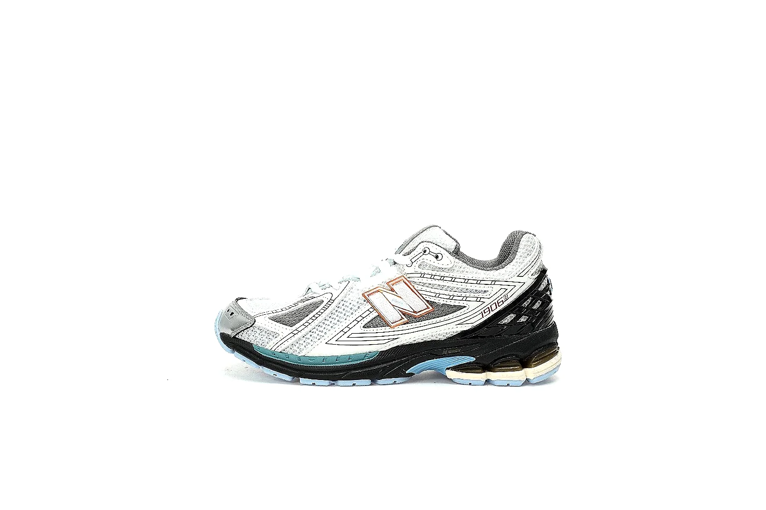 Kako Scout comparison images for New Balance White Gray Runner thumbnail 2