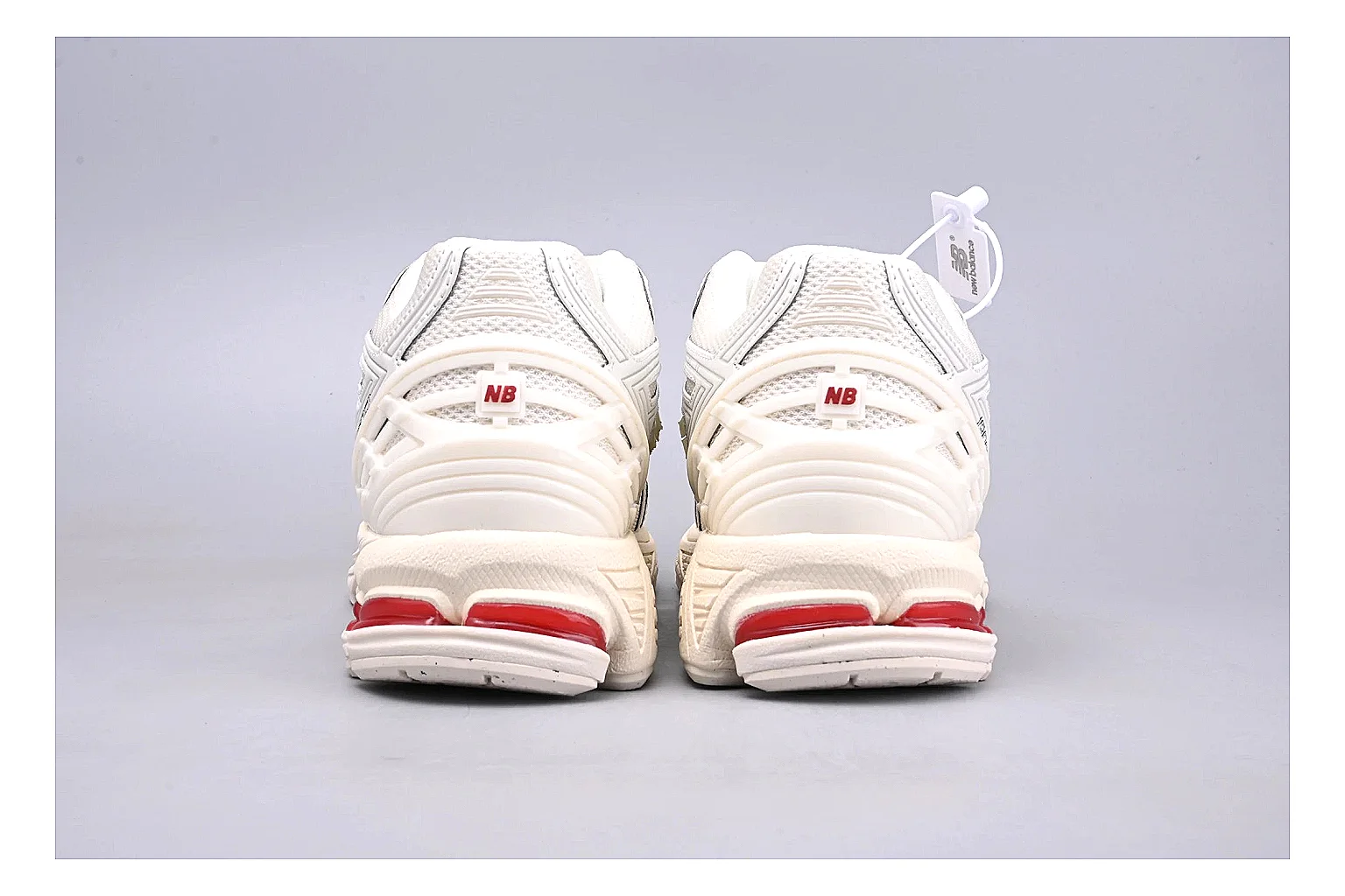 New Balance 1906R White Red comparison signal photo with white red 1906r runner with mixed upper and runner shape thumbnail 3