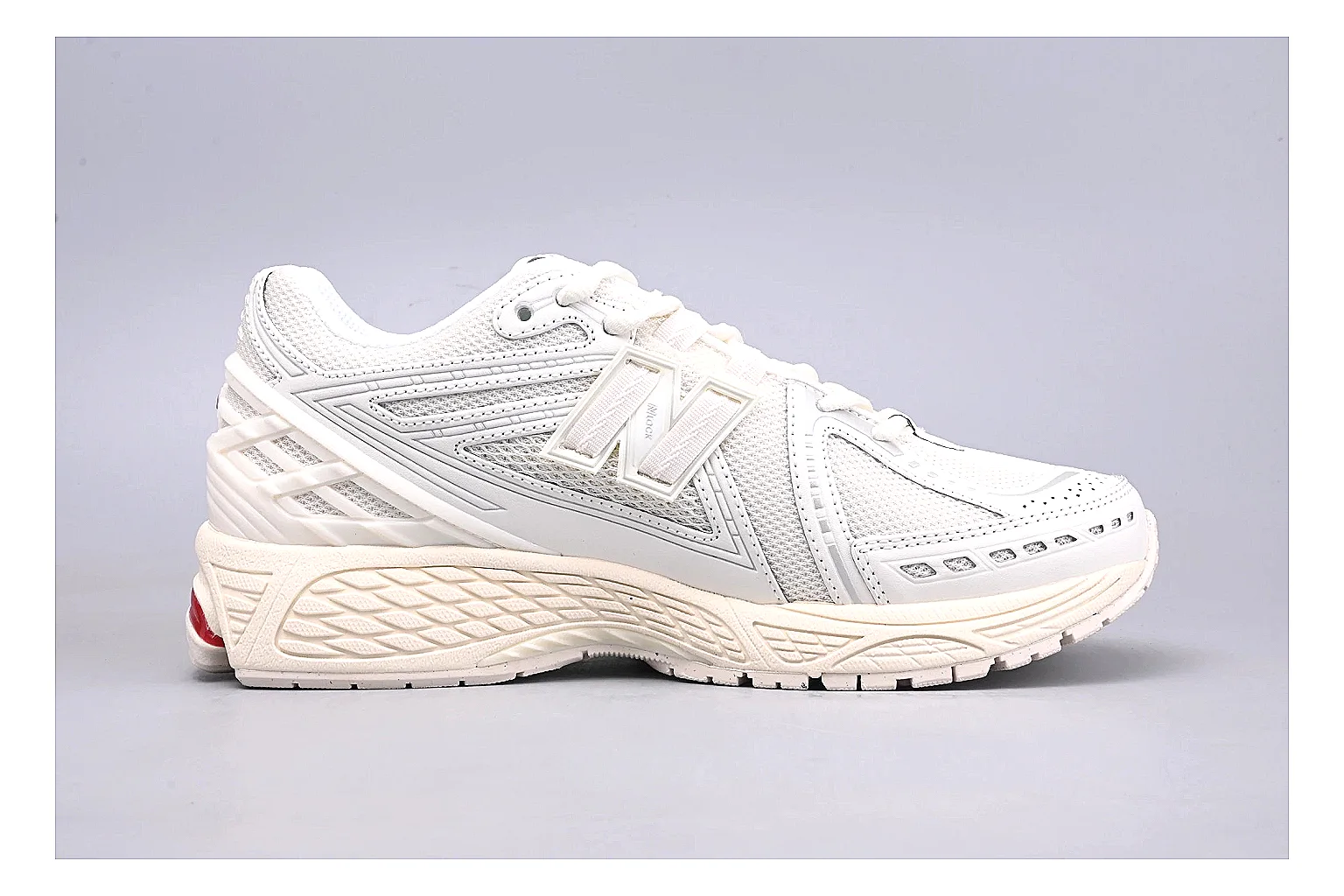New Balance 1906R White Red comparison signal photo with white red 1906r runner with mixed upper and runner shape thumbnail 6