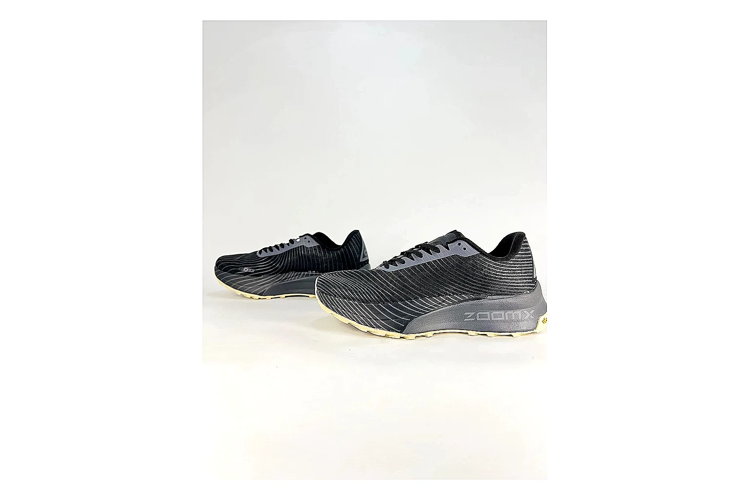 Nike ACG Ultra Black Gum Sneakers comparison signal photo with black gum outdoor sneakers with textile texture, side-profile shape, upper panel lines, and outsole detail thumbnail 5
