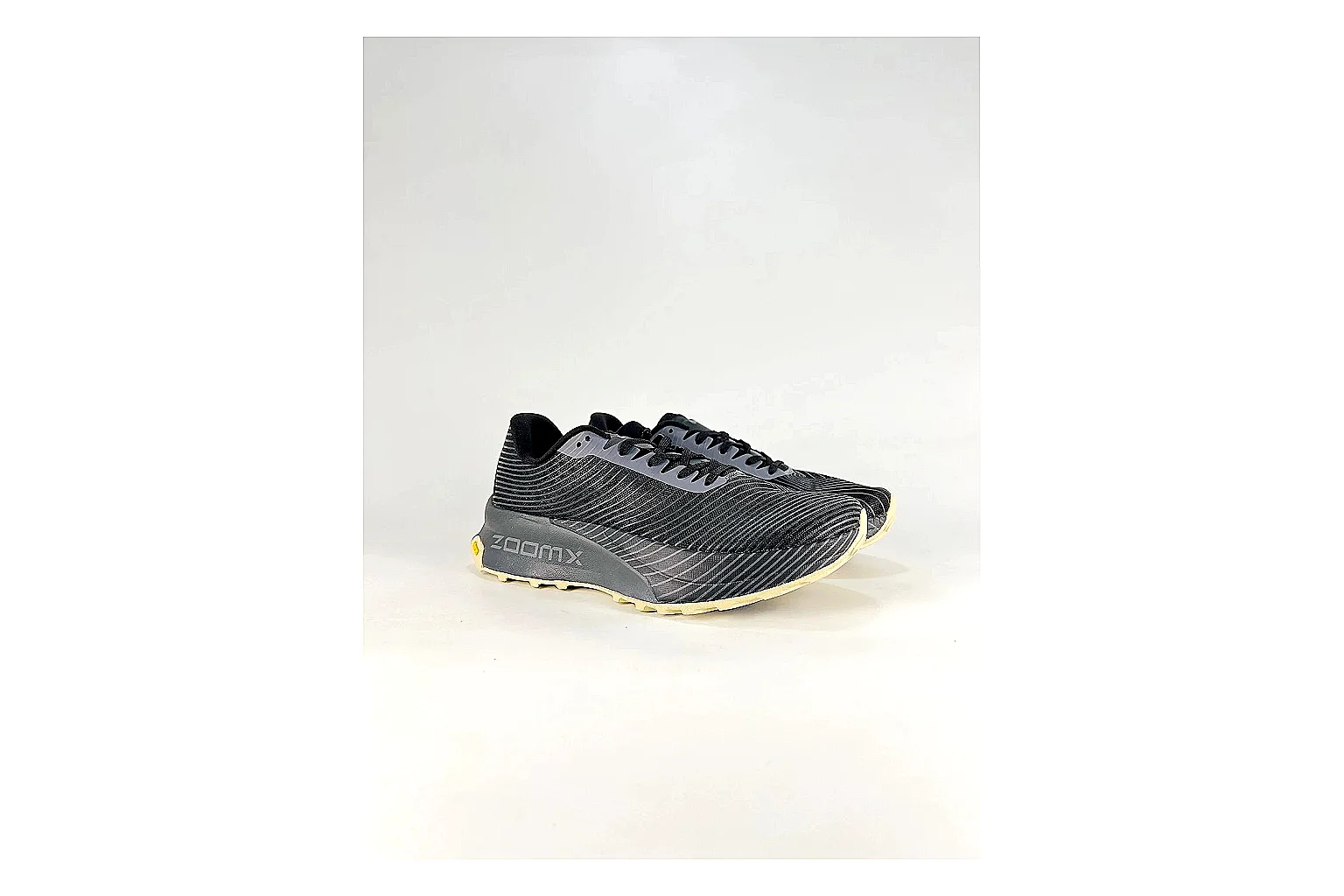 Nike ACG Ultra Black Gum Sneakers comparison signal photo with black gum outdoor sneakers with textile texture, side-profile shape, upper panel lines, and outsole detail thumbnail 6