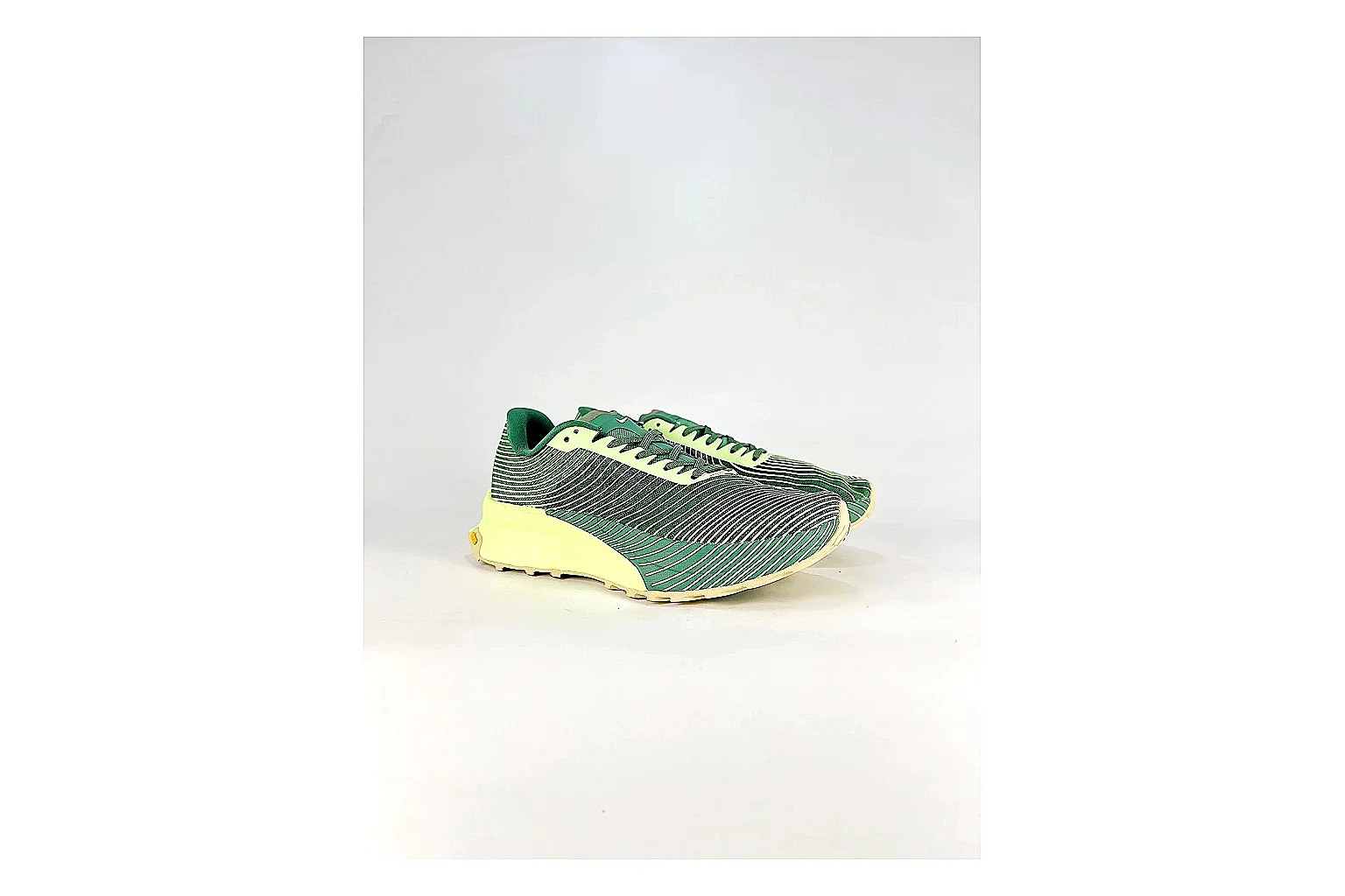 Nike ACG Ultra Green Lime Sneakers comparison signal photo with green lime outdoor sneakers with textile texture, side-profile shape, upper panel lines, and outsole detail thumbnail 6