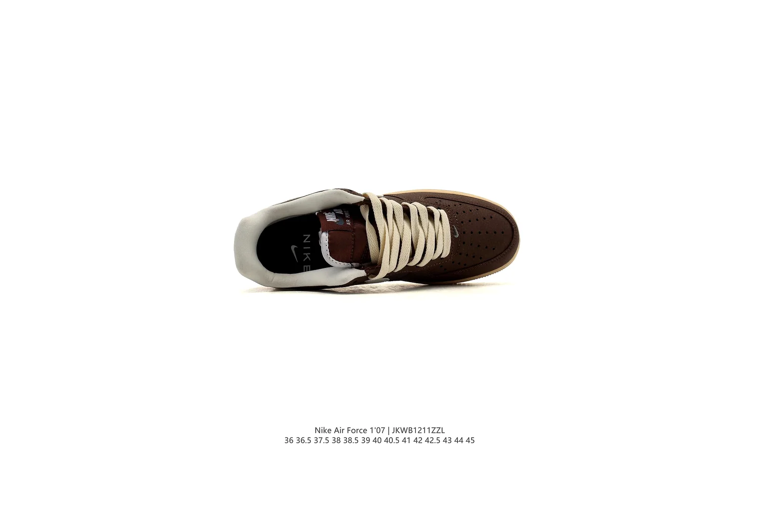 Nike Air Force 1 Low Black Gum court low top six photo view