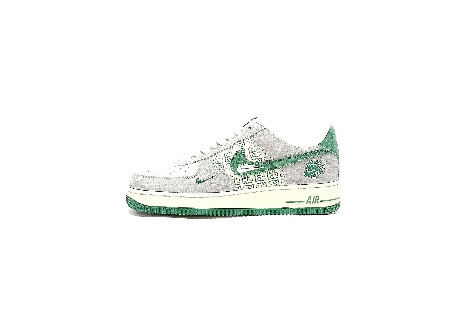 Nike AF1 Low grey green side and outsole proof for price and QC comparison thumbnail 2