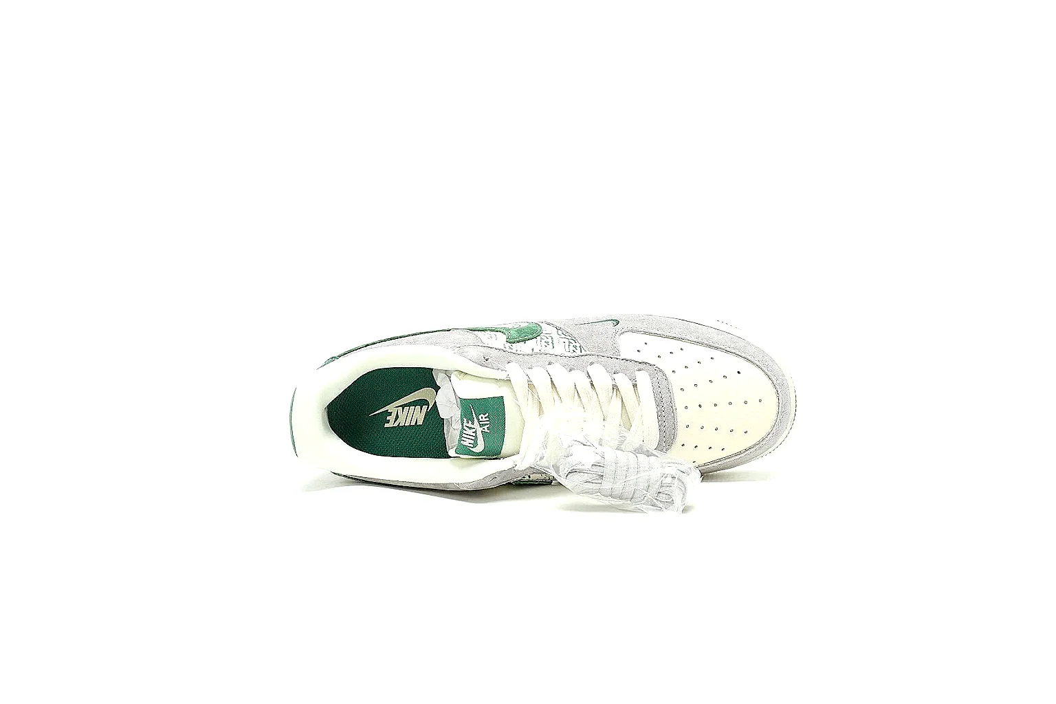 Nike AF1 Low grey green side and outsole proof for price and QC comparison