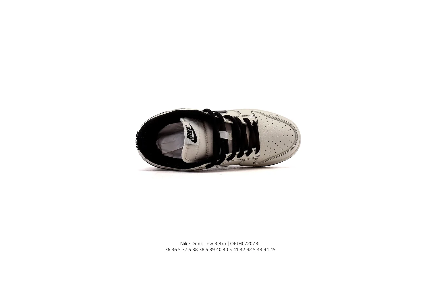 Nike Air Force 1 Low Sail Black court low top six photo view