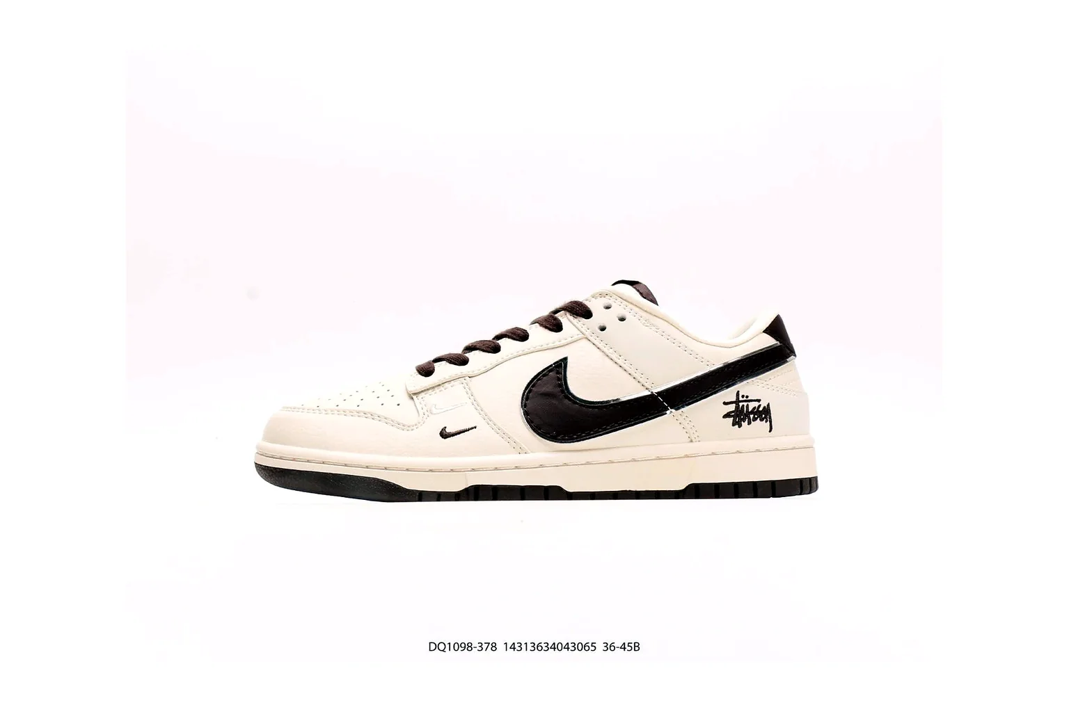 Nike Air Force 1 Low Sail Black court low top six photo view