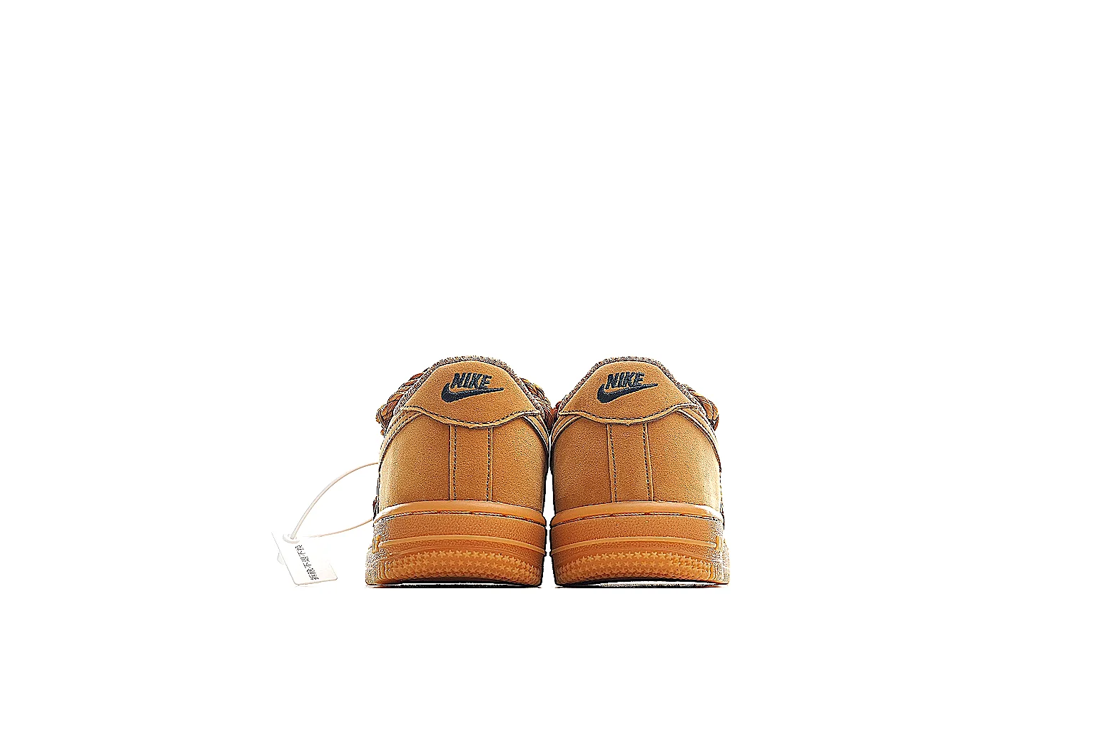 Nike AF1-style wheat rope sneaker with side logo, rope laces and gum sole thumbnail 4