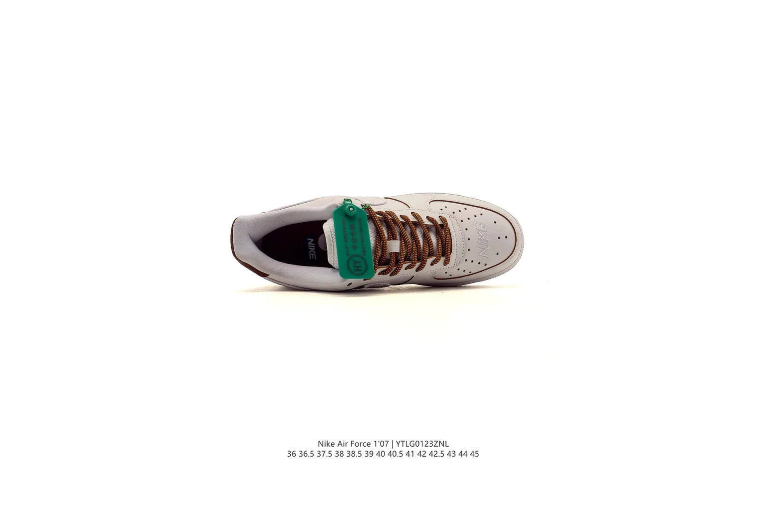 Nike Air Force 1 Low White Green court low top six photo view
