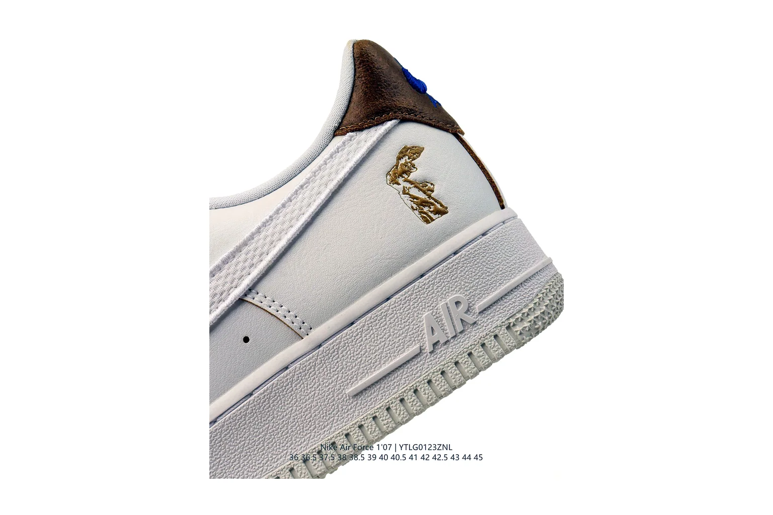 Nike Air Force 1 Low White Green court low top six photo view thumbnail 5