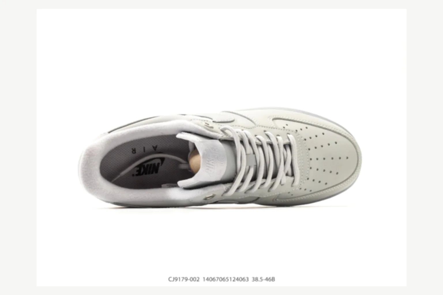 Nike Air Force 1 Black Gray Low Top comparison proof image SKU 1182167177 thumbnail 2