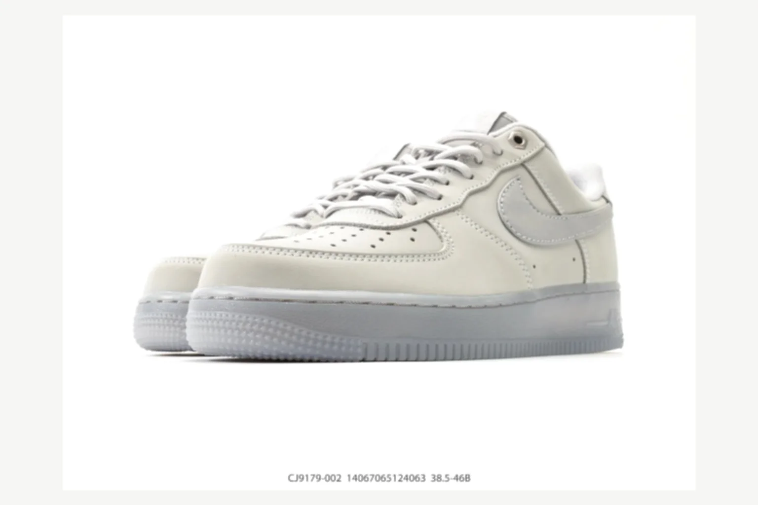 Nike Air Force 1 Black Gray Low Top comparison proof image SKU 1182167177 thumbnail 4