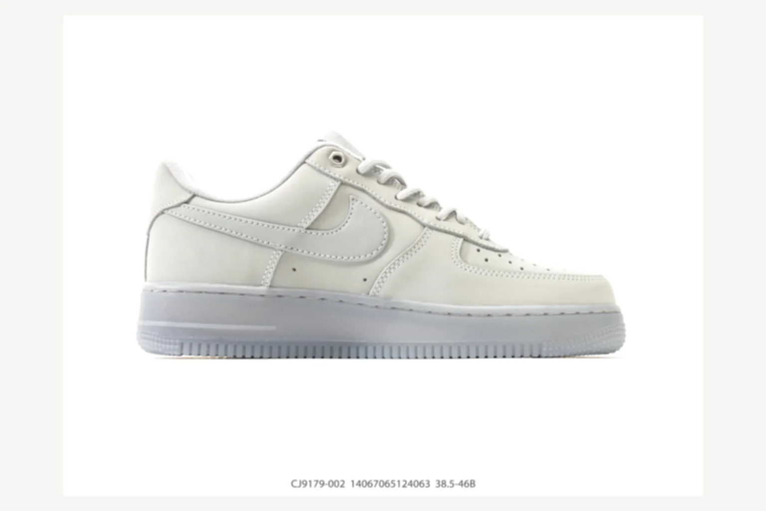 Nike Air Force 1 Black Gray Low Top comparison proof image SKU 1182167177 thumbnail 6
