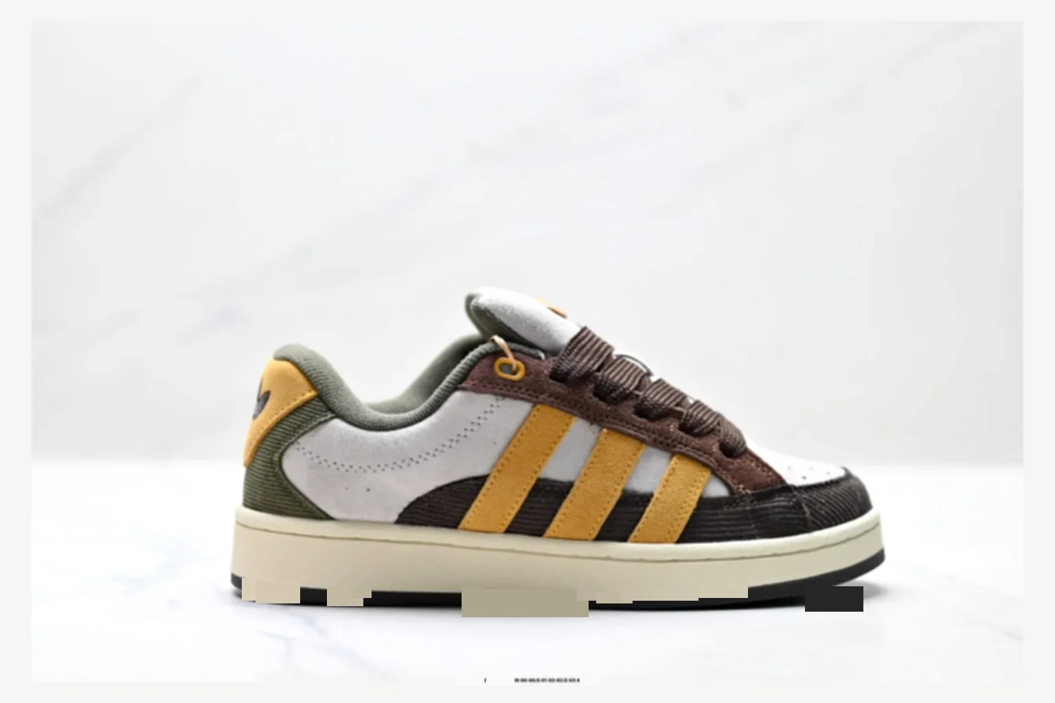 Adidas Campus Brown Yellow Low Top comparison proof image SKU 1182167515