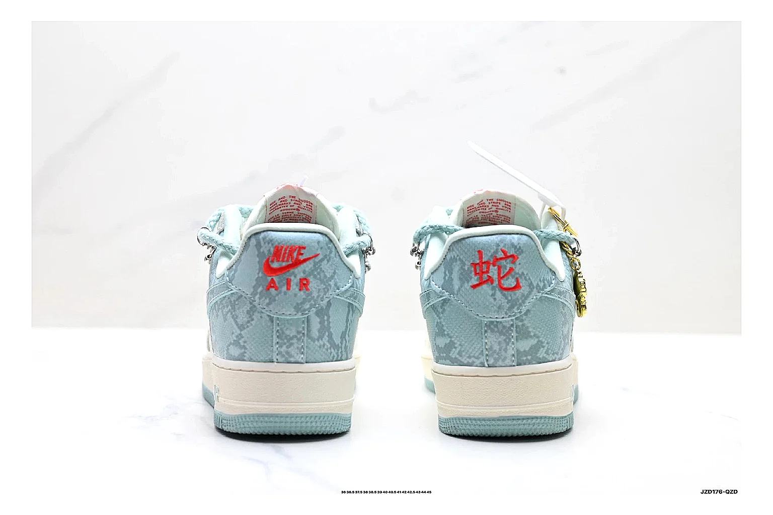 kakoscout.com Nike Air Force 1 Blue Gray comparison signal card six-photo gallery thumbnail 5