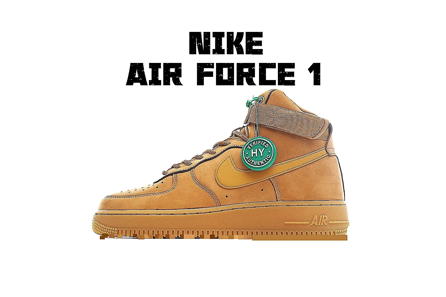 Nike Air Force 1 high Wheat Gum 3696 comparison signal note six-photo gallery thumbnail 2