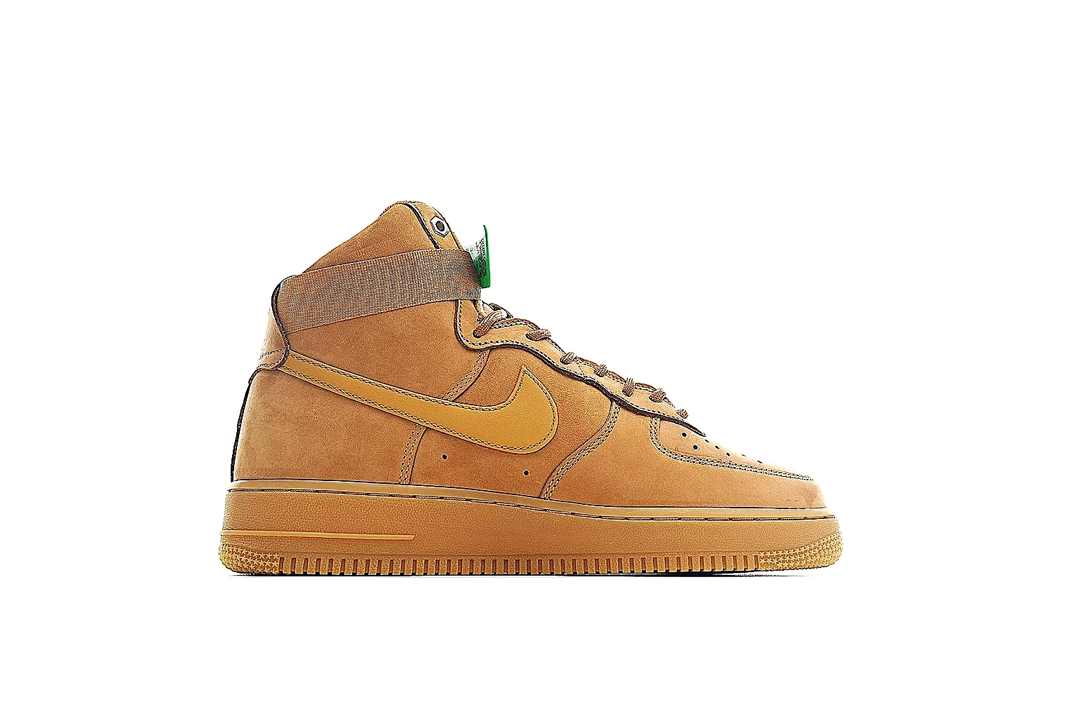 Nike Air Force 1 high Wheat Gum 3696 comparison signal note six-photo gallery