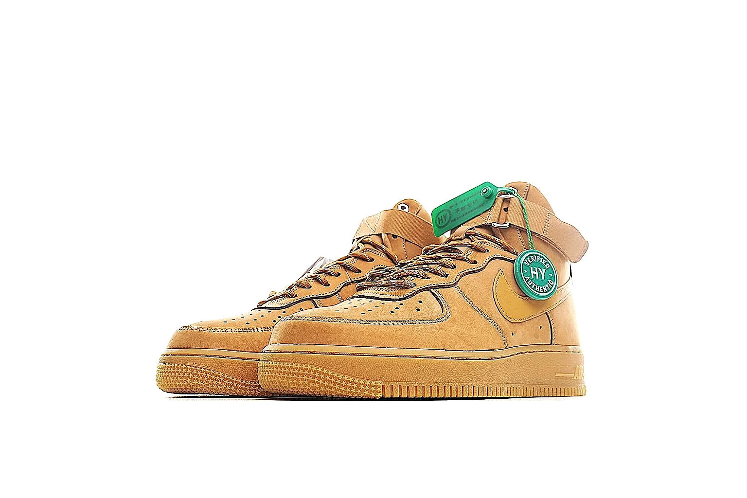 Nike Air Force 1 high Wheat Gum 3696 comparison signal note six-photo gallery thumbnail 6