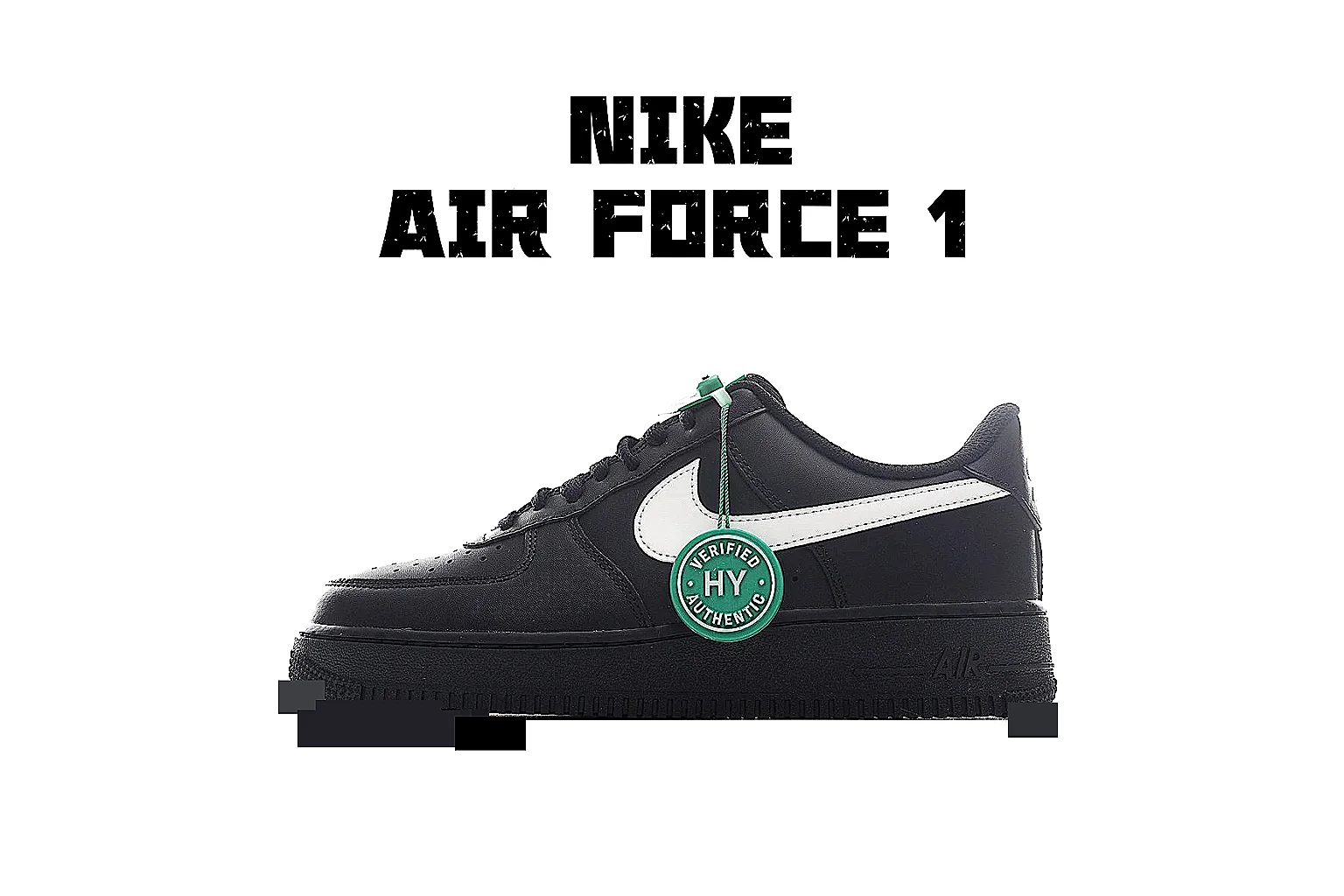 Nike Air Force 1 low Black Mint 5061 comparison signal note six-photo gallery thumbnail 2