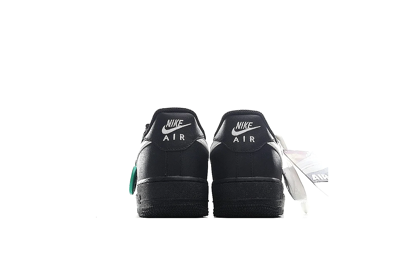 Nike Air Force 1 low Black Mint 5061 comparison signal note six-photo gallery thumbnail 4
