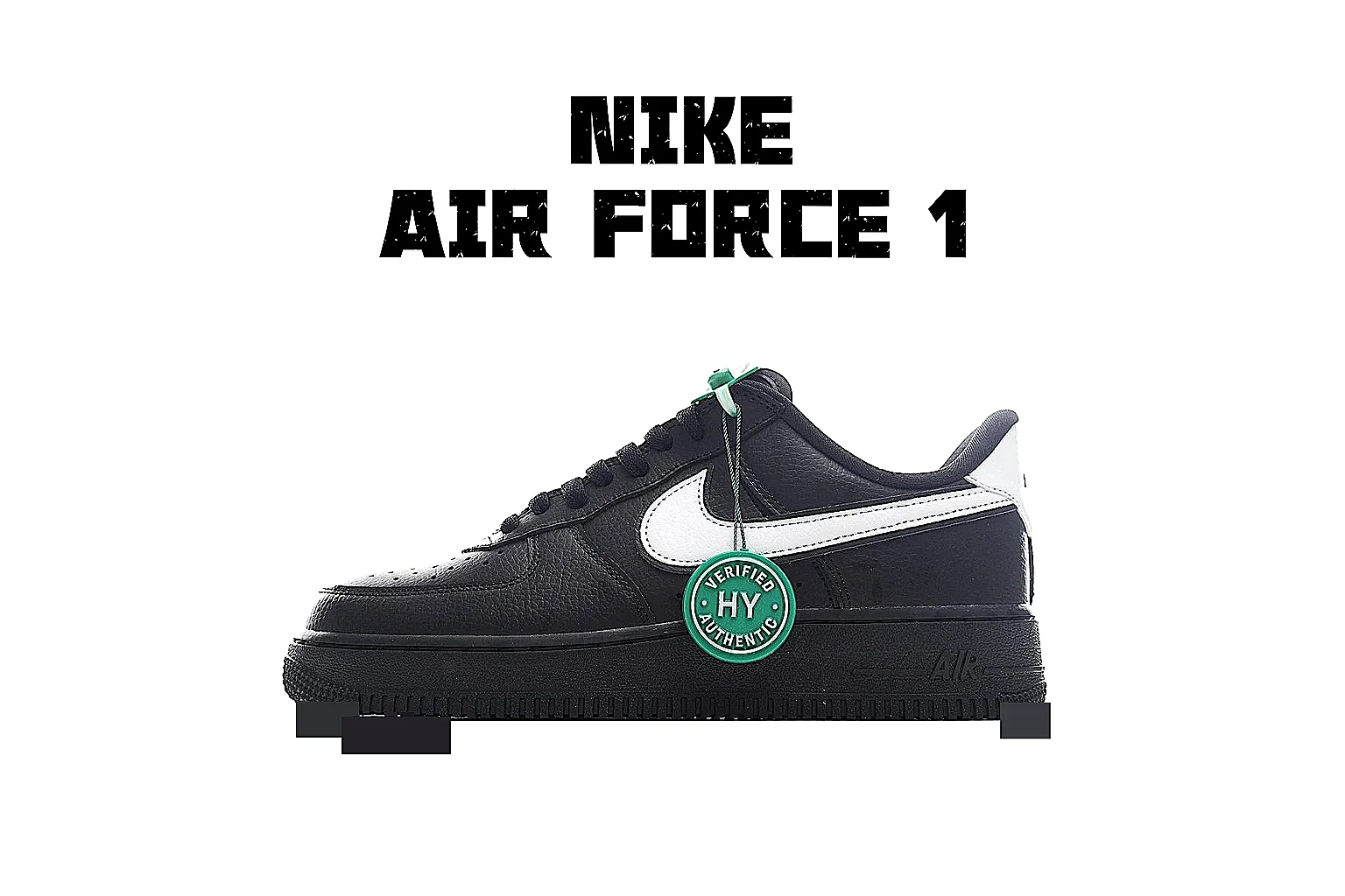 Nike Air Force 1 low Black White 5019 comparison signal note six-photo gallery thumbnail 2