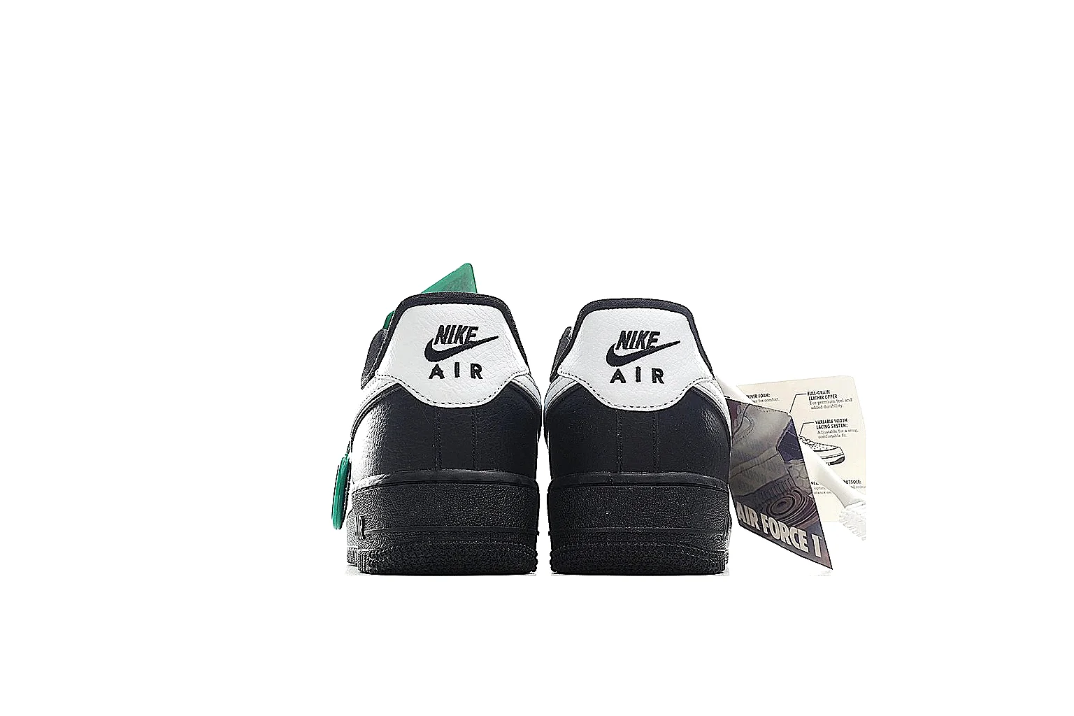 Nike Air Force 1 low Black White 5019 comparison signal note six-photo gallery thumbnail 4