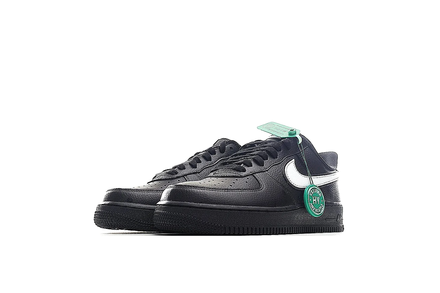Nike Air Force 1 low Black White 5019 comparison signal note six-photo gallery thumbnail 6