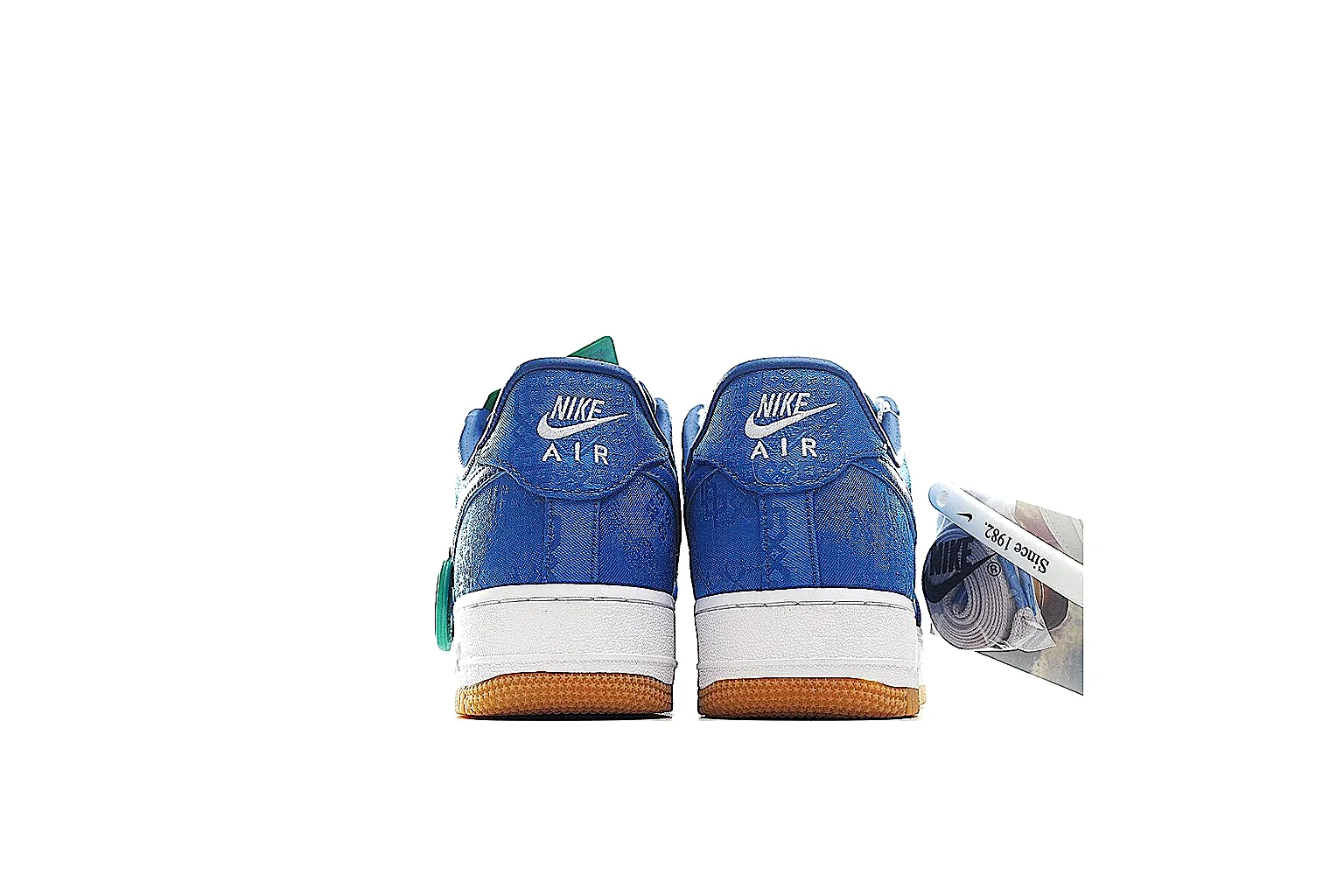 Nike Air Force 1 low Royal Blue Gum 8215 comparison signal note six-photo gallery thumbnail 4