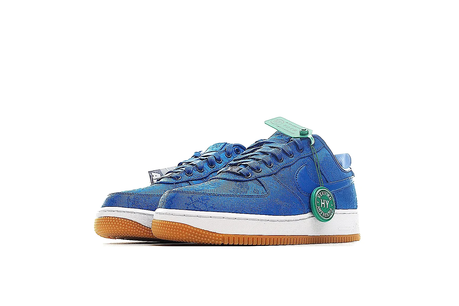 Nike Air Force 1 low Royal Blue Gum 8215 comparison signal note six-photo gallery thumbnail 6