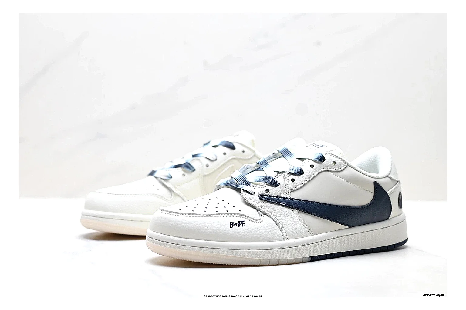 kakoscout.com Nike Air Force 1 White Black comparison signal card six-photo gallery thumbnail 3