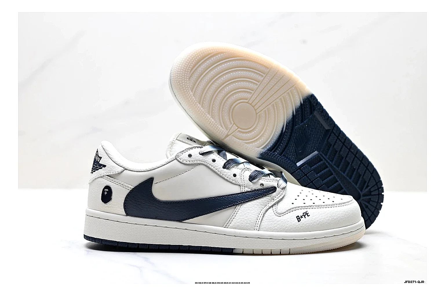 kakoscout.com Nike Air Force 1 White Black comparison signal card six-photo gallery thumbnail 4