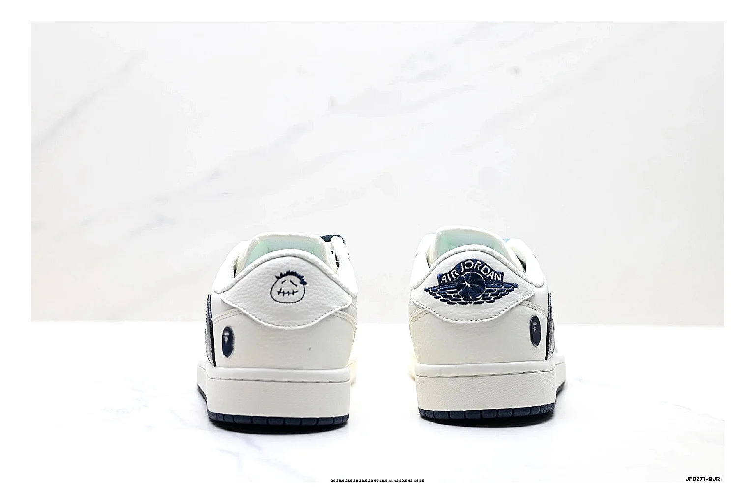 kakoscout.com Nike Air Force 1 White Black comparison signal card six-photo gallery thumbnail 5