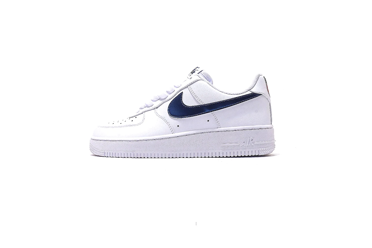 Nike Air Force style low-top White Navy 2602 comparison signal six-photo gallery thumbnail 2