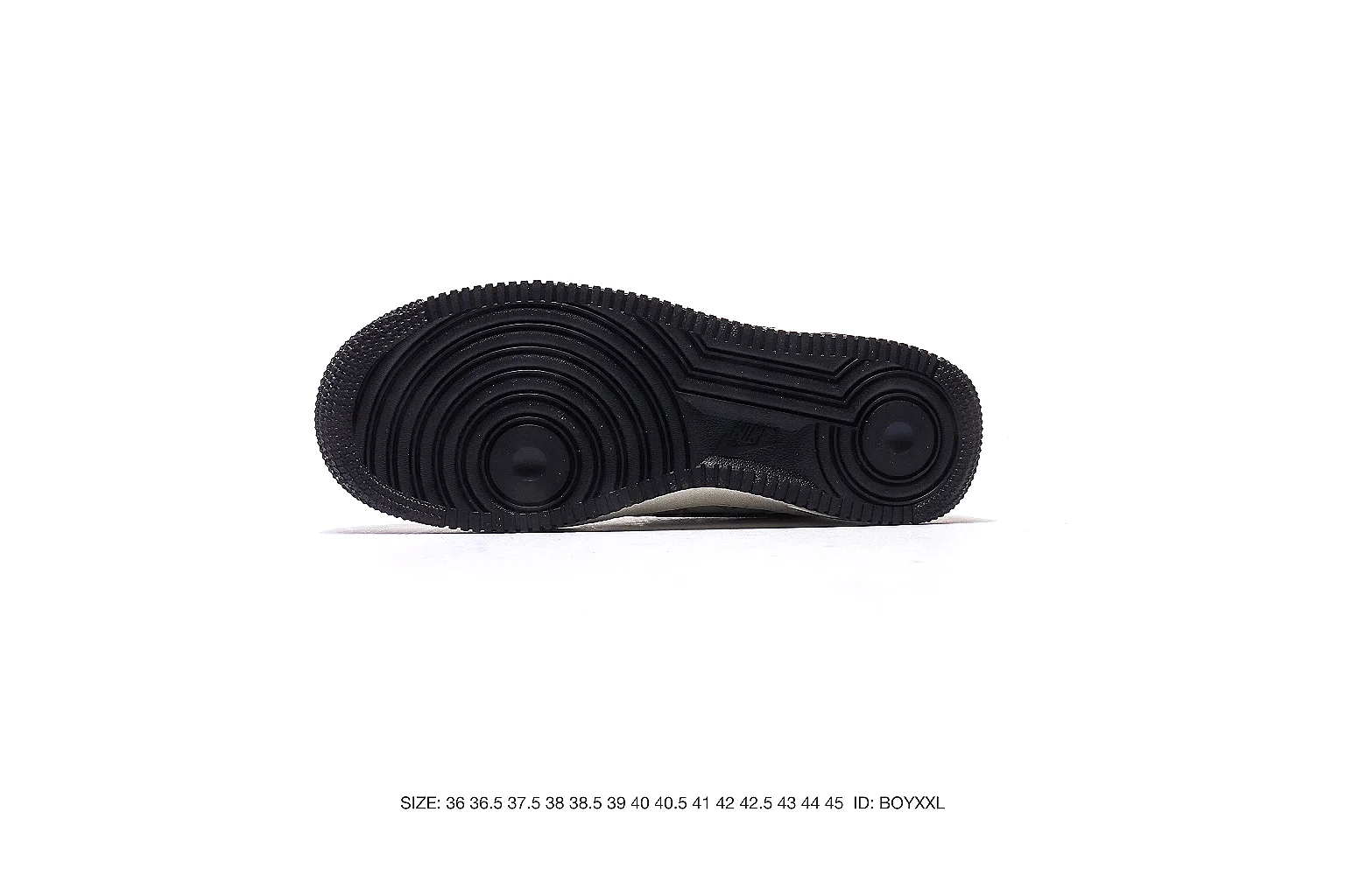 Nike Air Force style low-top White Black 4329 comparison signal six-photo gallery thumbnail 5
