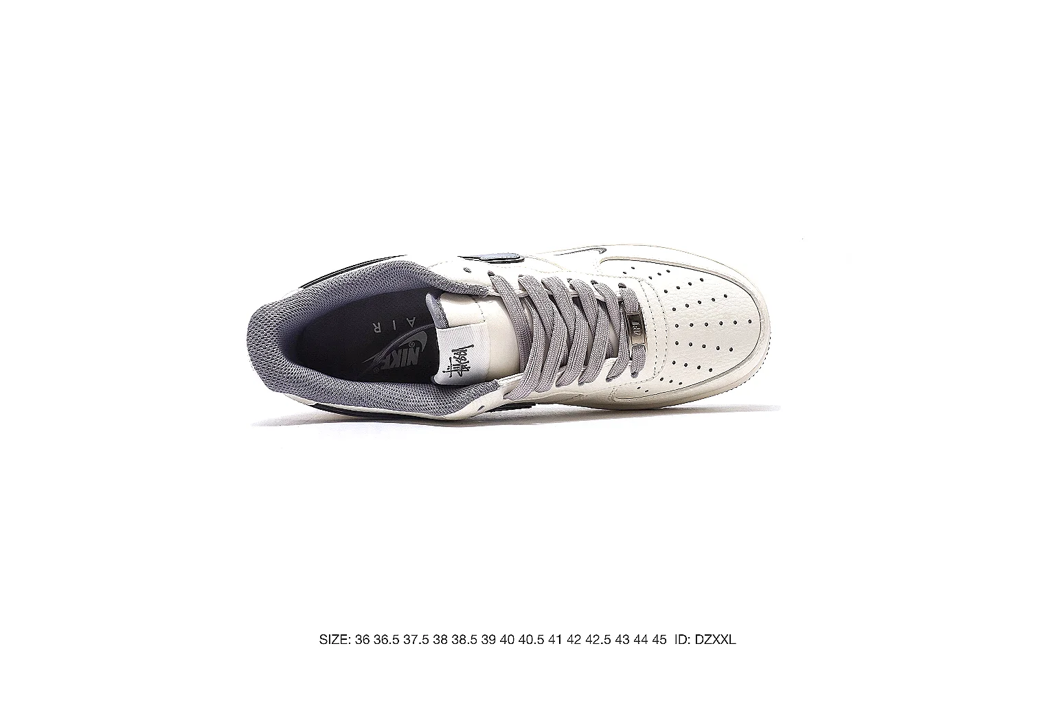 Nike Air Force style low-top White Gray 5138 comparison signal six-photo gallery thumbnail 3