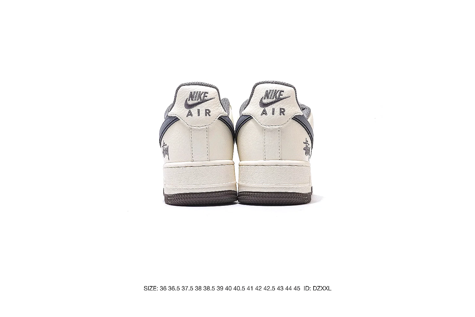 Nike Air Force style low-top White Gray 5138 comparison signal six-photo gallery thumbnail 4