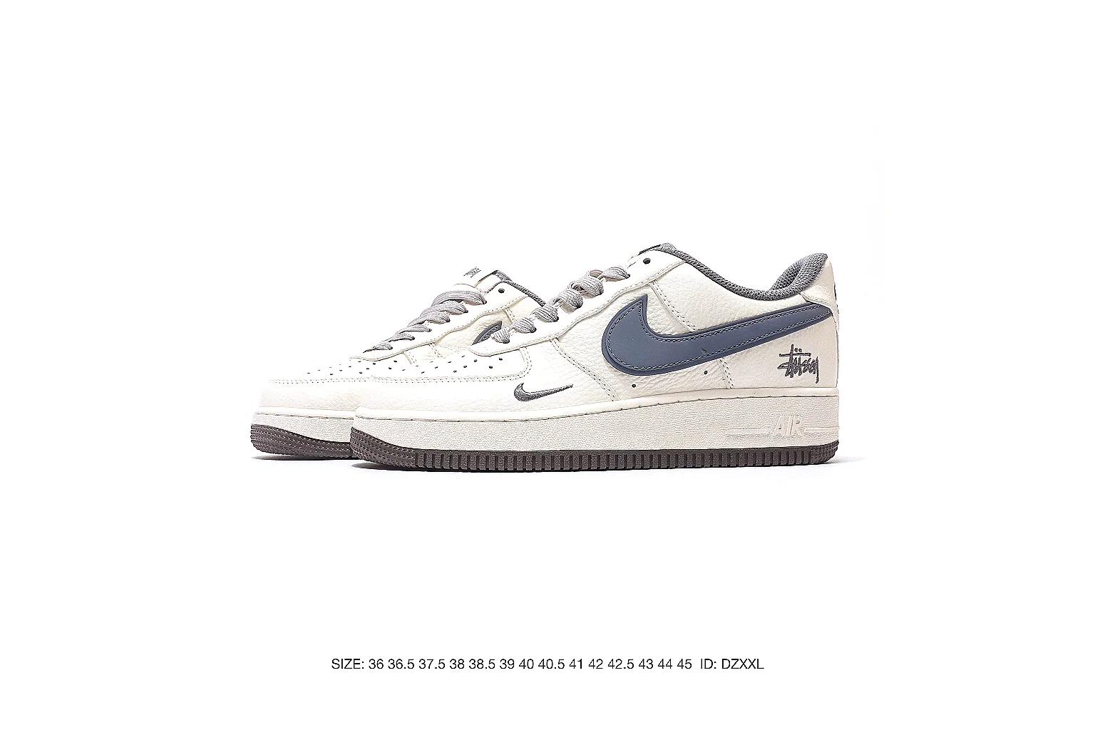 Nike Air Force style low-top White Gray 5138 comparison signal six-photo gallery thumbnail 6